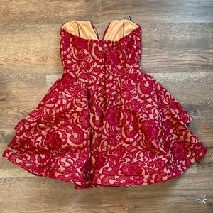 Strapless homecoming dress